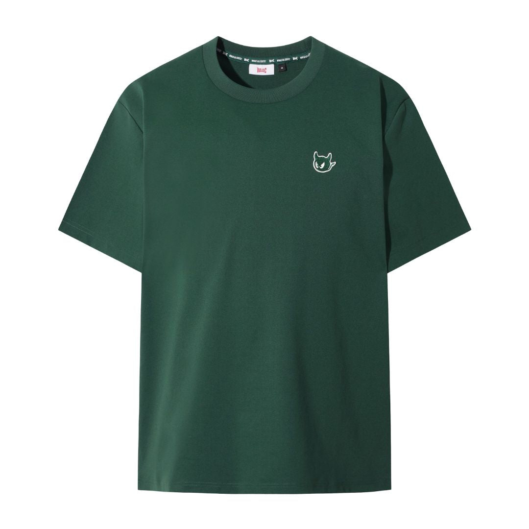 UNISEX シーズングラフィックロゴ クルーネックTシャツ ダークグリーン