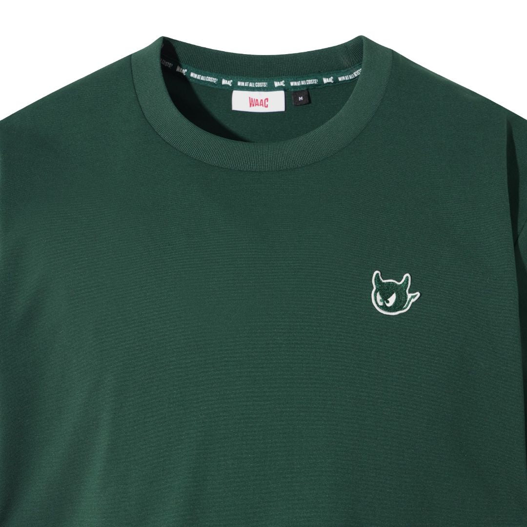 UNISEX シーズングラフィックロゴ クルーネックTシャツ ダークグリーン