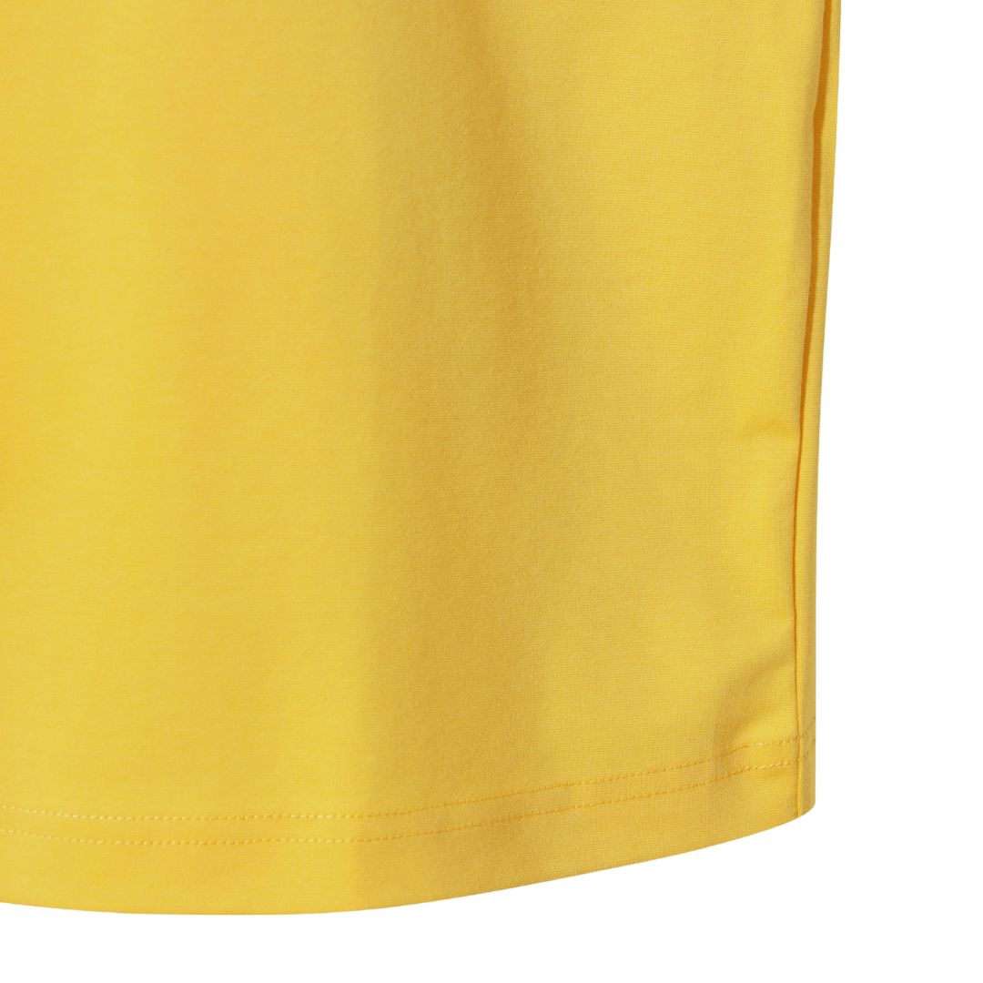 UNISEX シーズングラフィックロゴ クルーネックTシャツ マスタード
