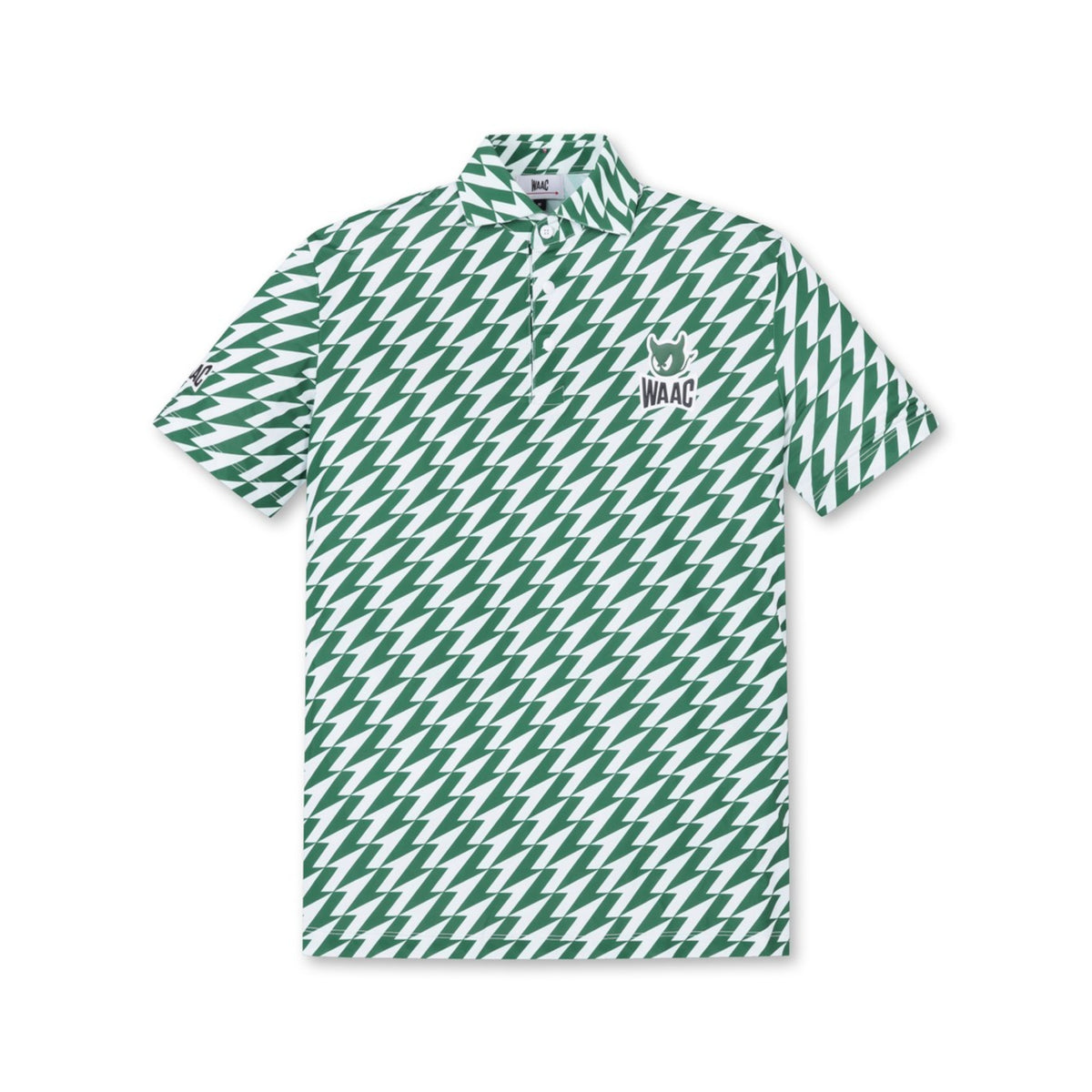 24SS/ 一部店舗限定】MENS PLAYERS EDITION 幾何柄ポロ グリーン/072342012