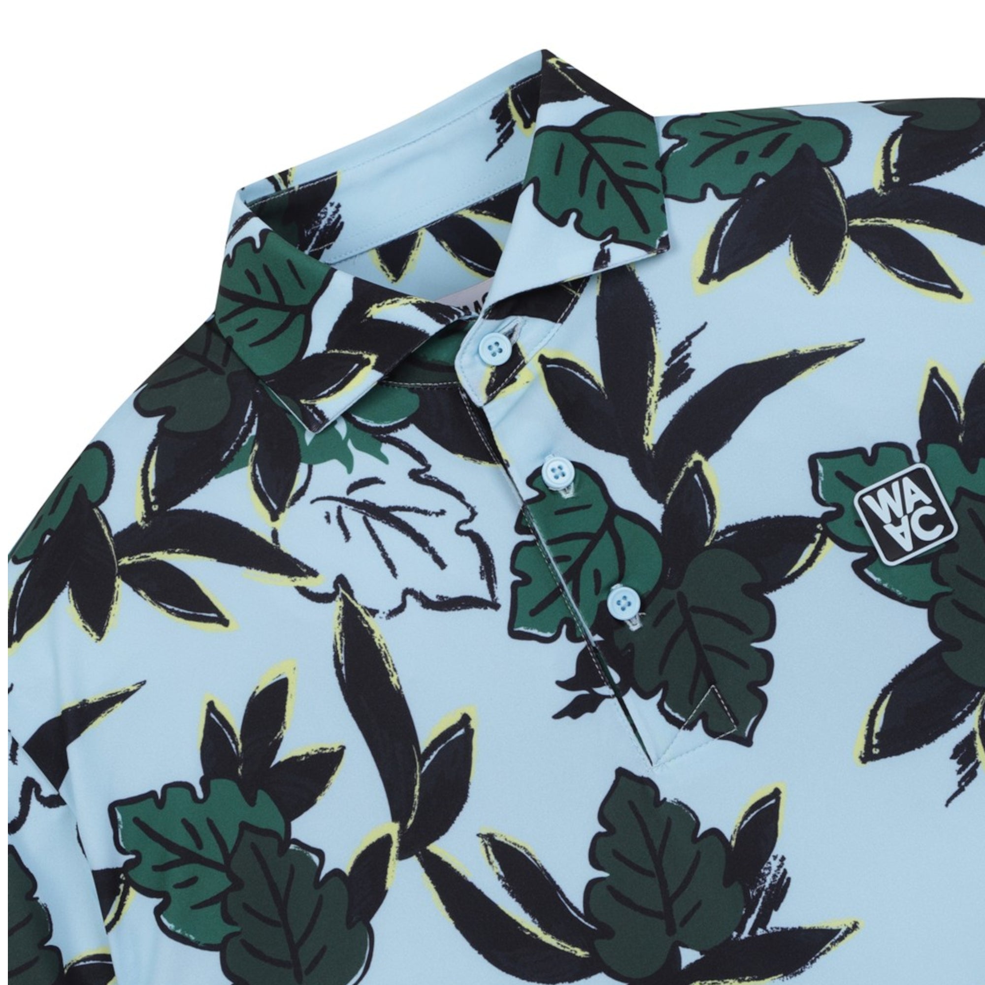 MENS GREEN GRASS 半袖ポロシャツ ライトブルー/072342025