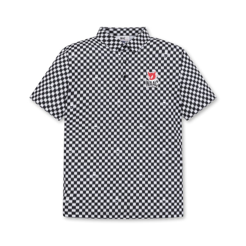MEN ZIGZAG WAACKYポロ ブラック