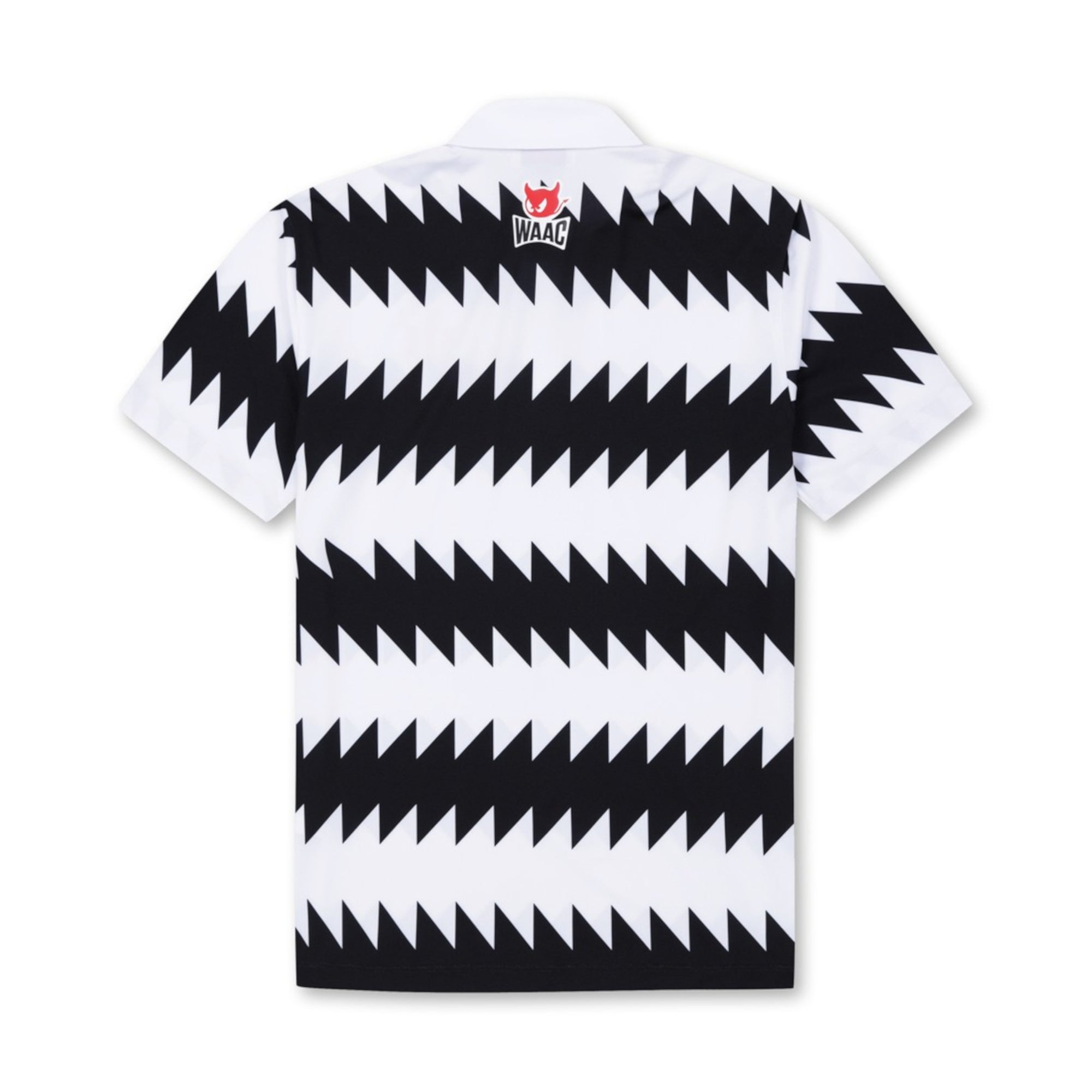 【24AW】MENS ZIGZAG ストライプポロ ブラック/072342043