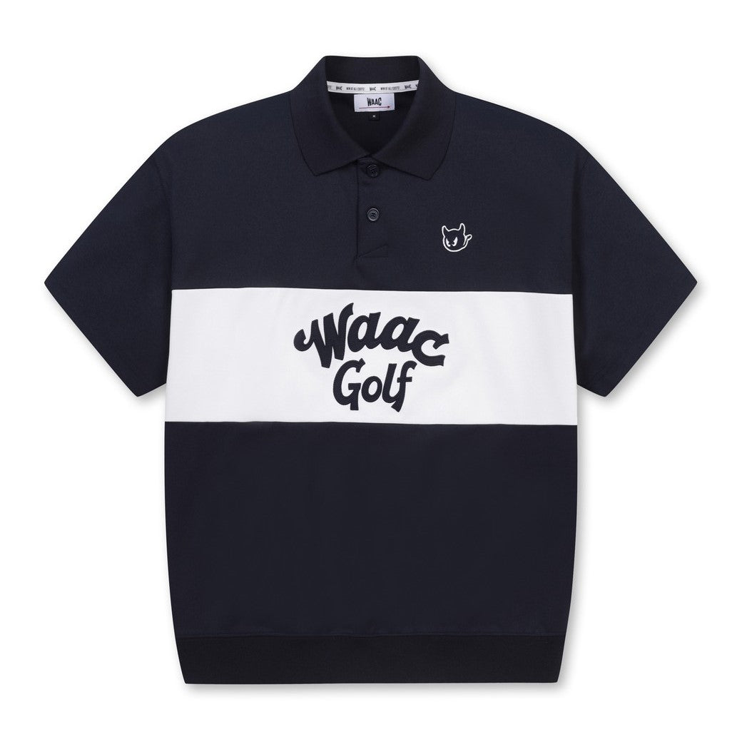 【25SS 新作】MEN WAACKYオーバーサイズスウェットシャツ ネイビー