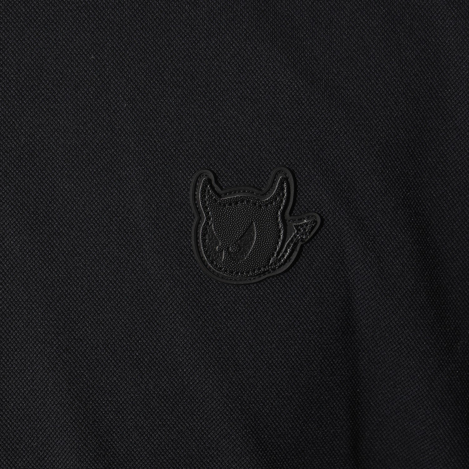 MEN カラーポイントポロシャツ ブラック