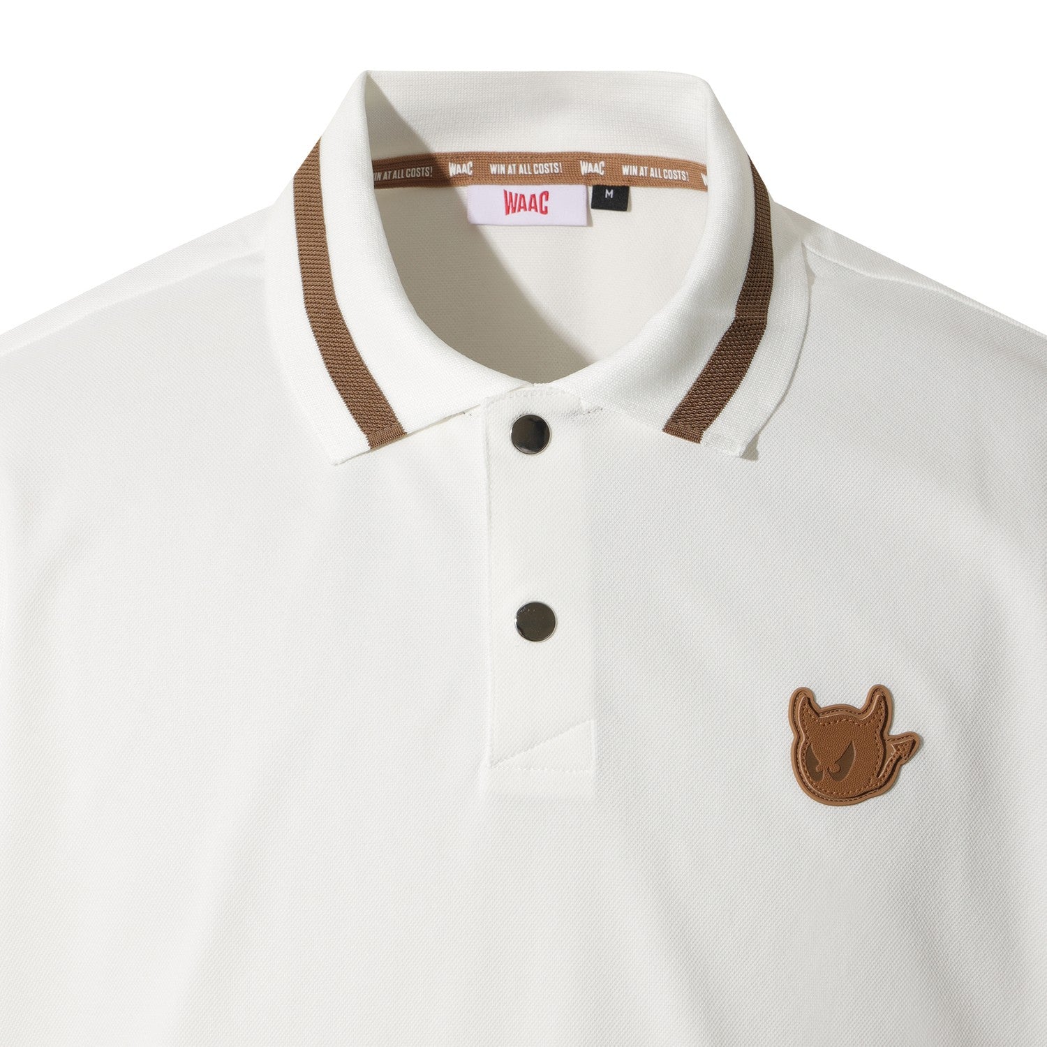 MEN カラーポイントポロシャツ ホワイト