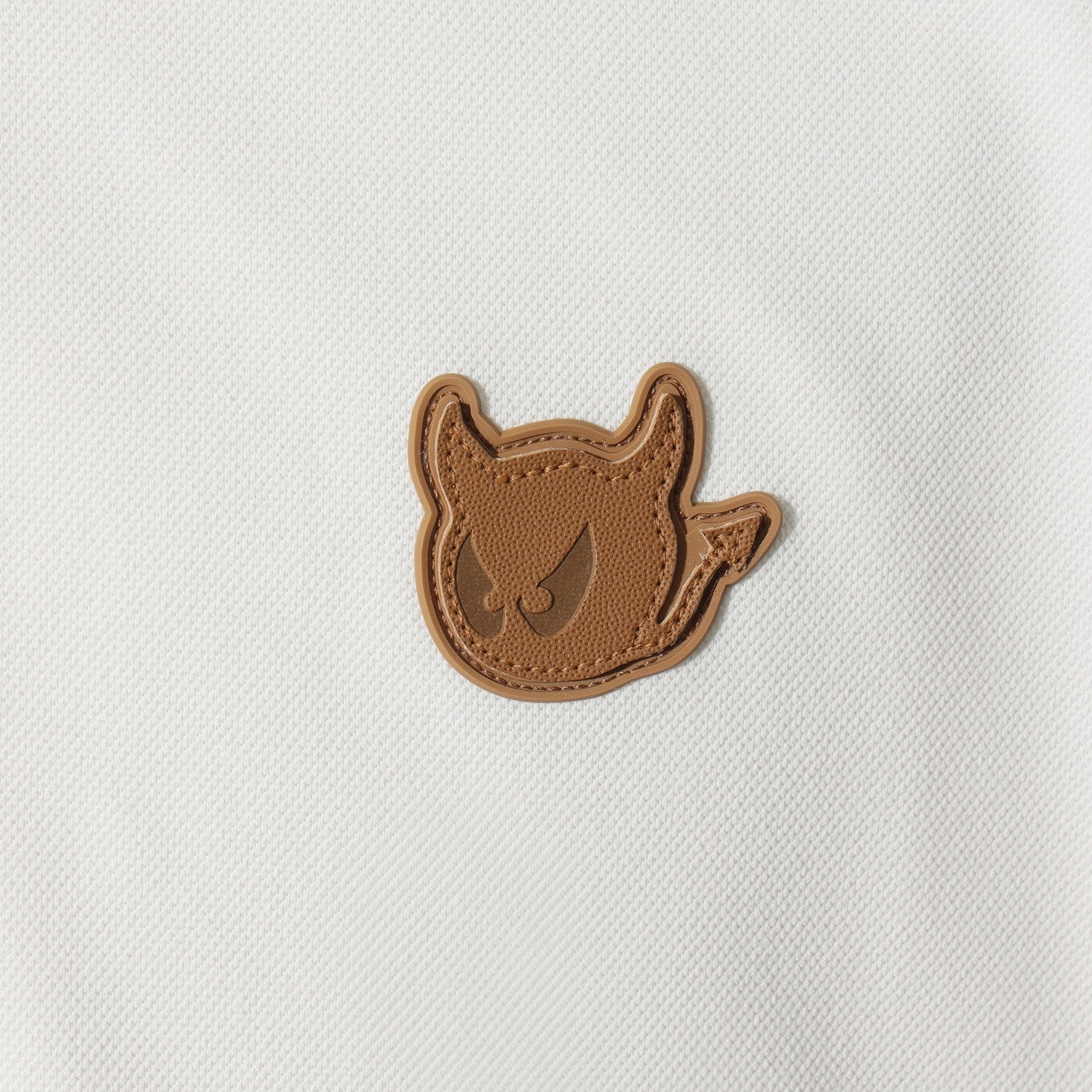 MEN カラーポイントポロシャツ ホワイト