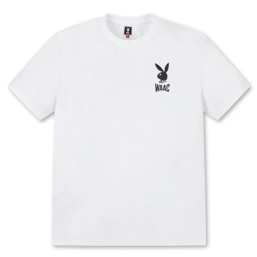 MENS PLAYBOYコラボ ロゴポイント半袖Tシャツ /072332042