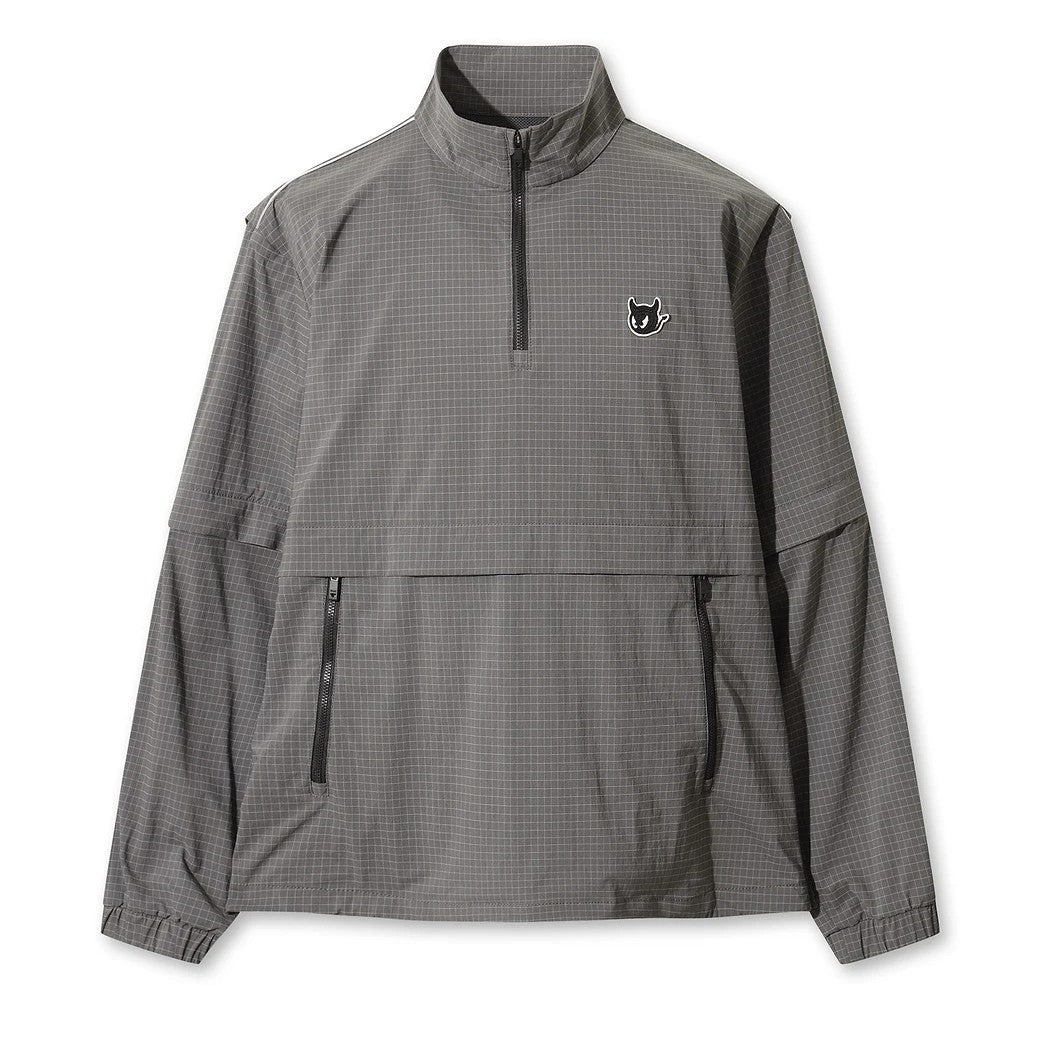 MEN デタッチャブル アノラック グレー