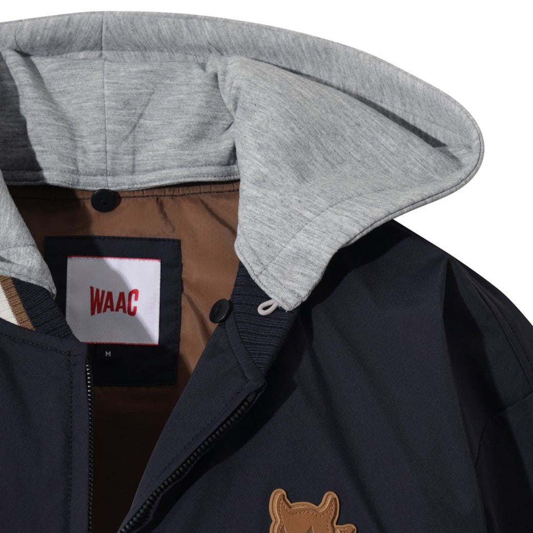 MEN 2WAY バーシティジャケット ネイビー