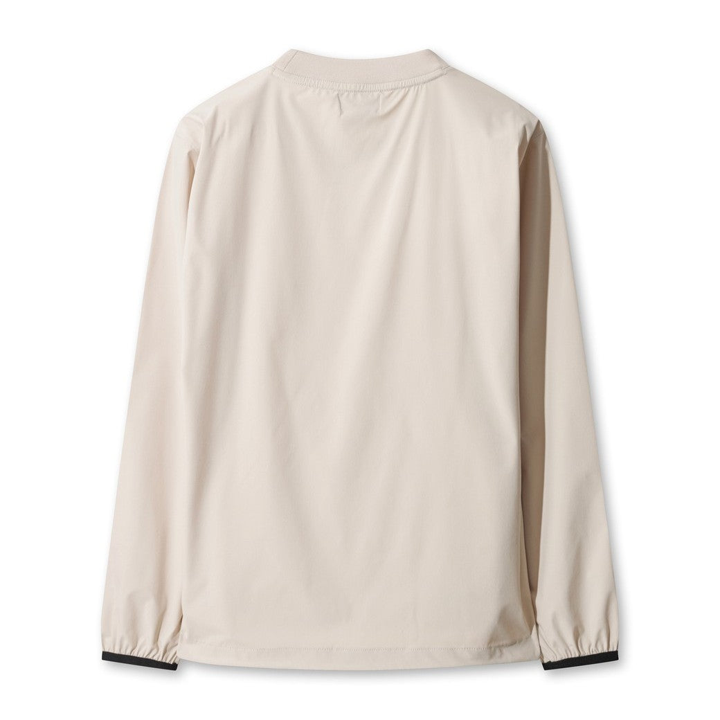 MEN カーブロゴ プルオーバー ベージュ
