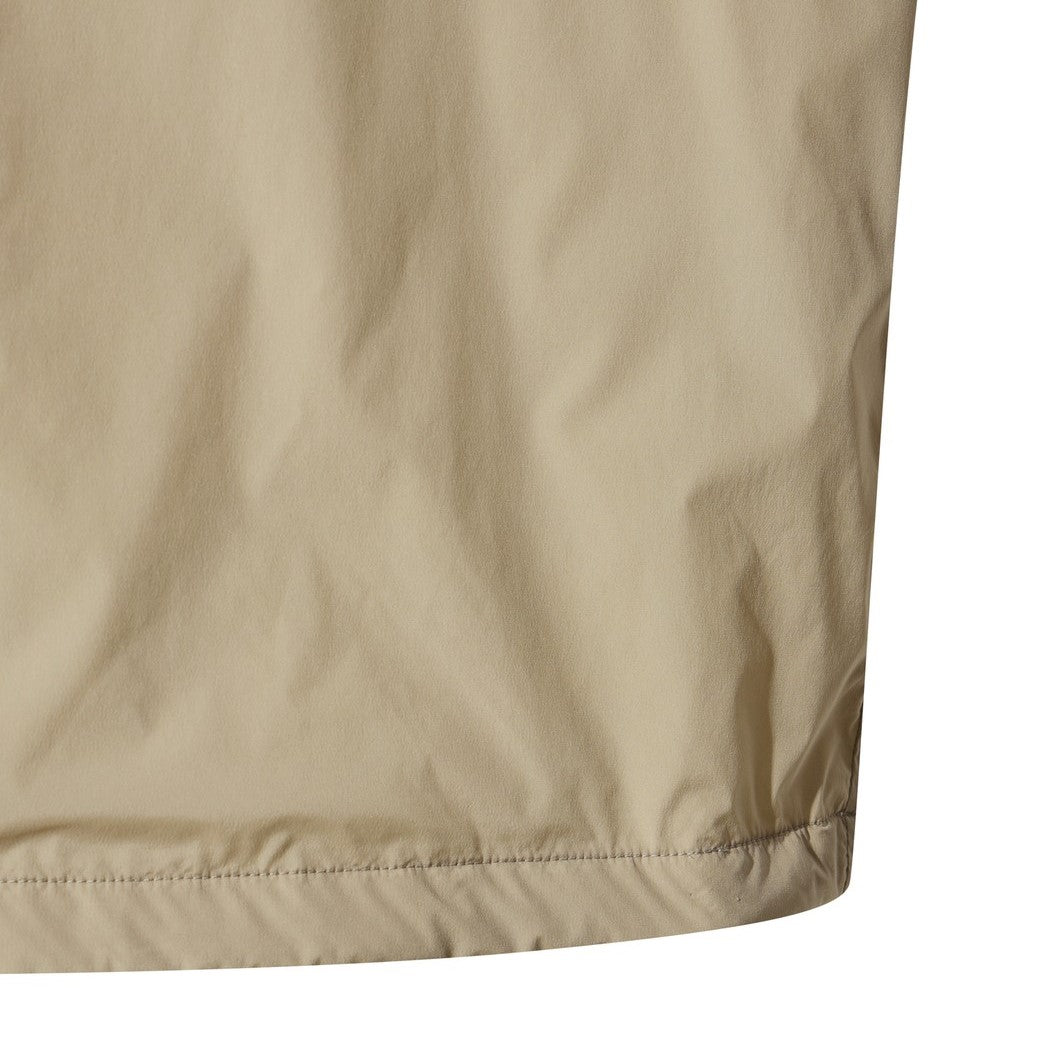 【WAAC X JONES】MEN ロゴウィンドブレーカープルオーバー ベージュ