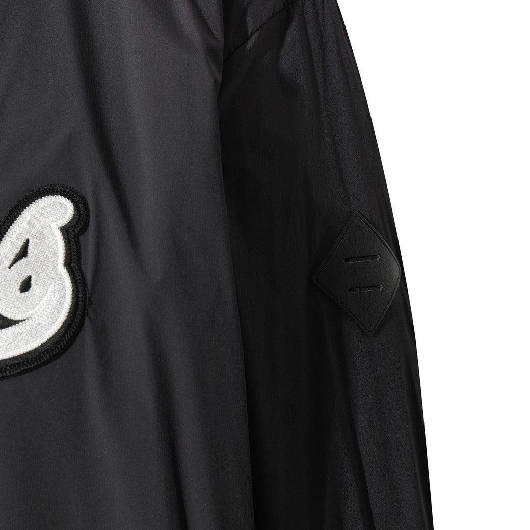 WAAC X JONES】MEN ロゴウィンドブレーカープルオーバー ブラック