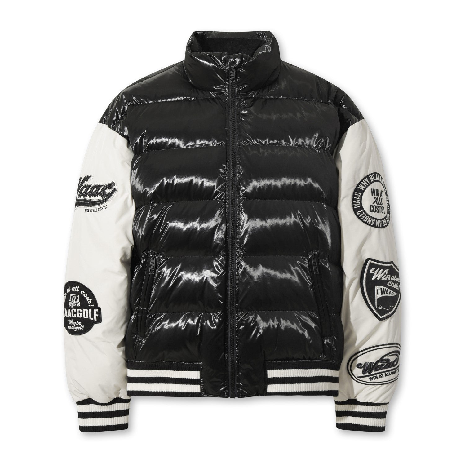 WEST BEACH  メンズ中綿入りジャケット　XL　ブラック 古着 90年代 Westark Gilleys 中綿入り ナイロンスタジャン