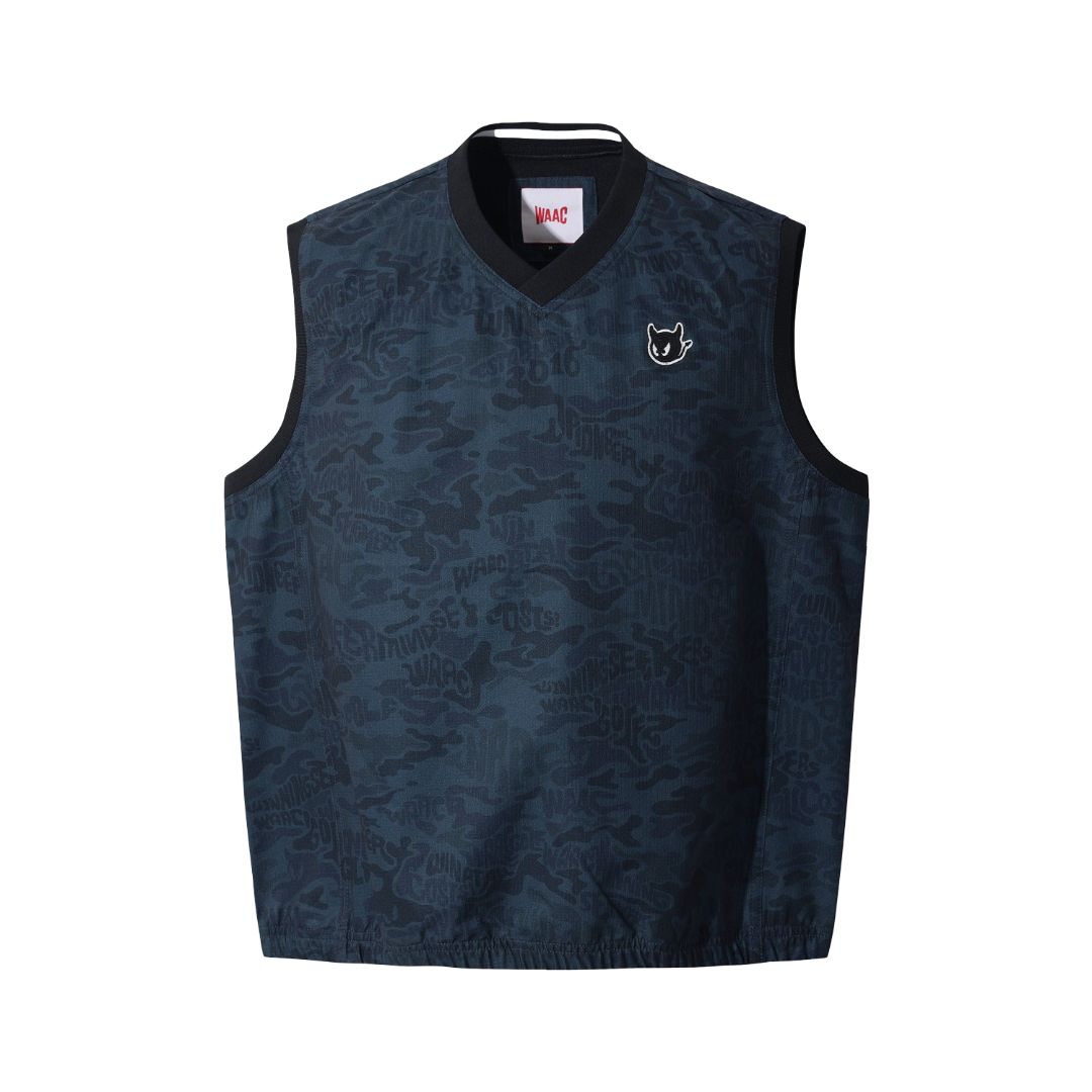 MEN Air dot Patterned Vest ネイビー