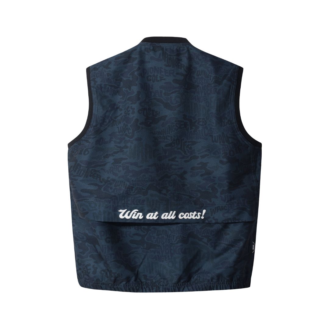 MEN Air dot Patterned Vest ネイビー