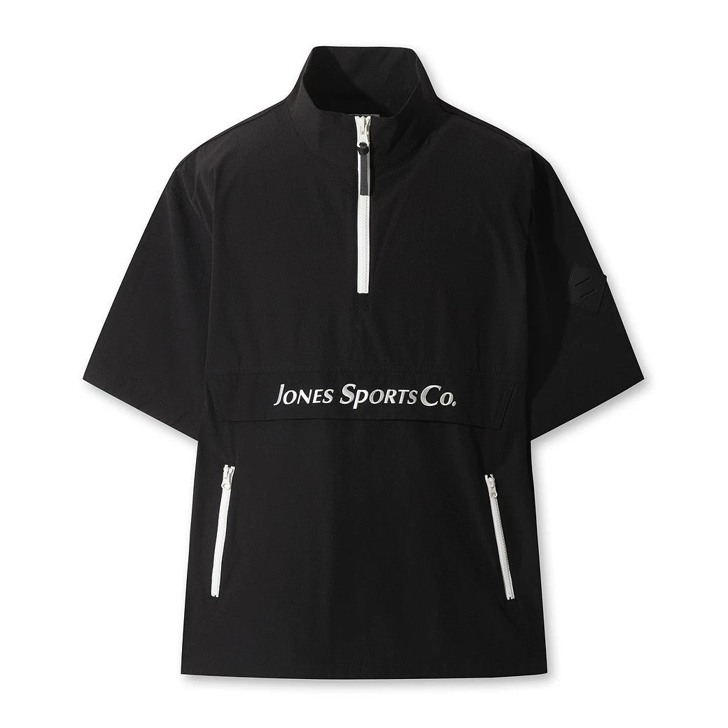 MEN ハーフジップアノラック ブラック