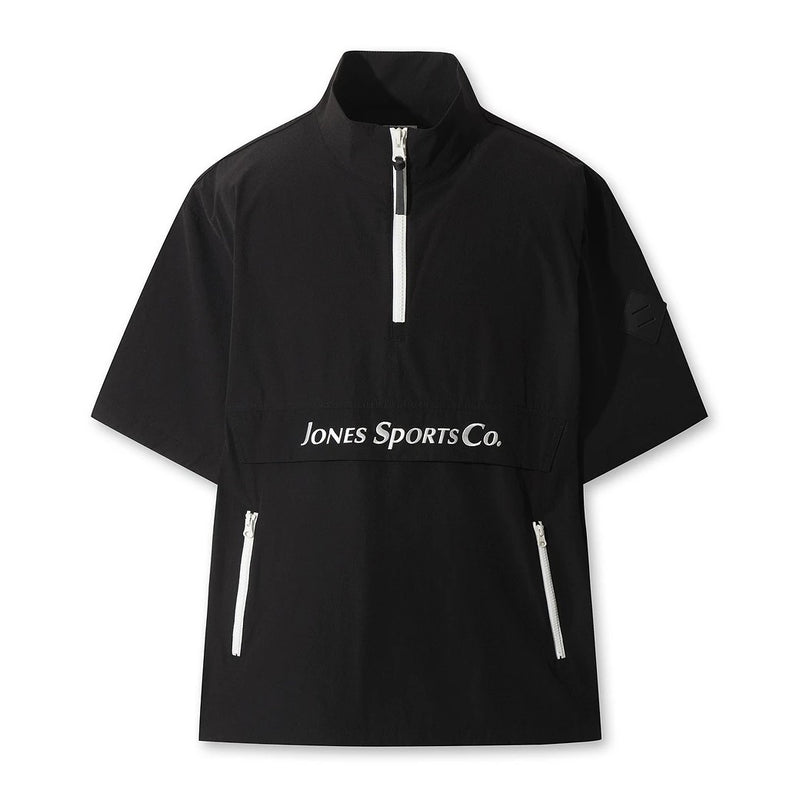 MEN ハーフジップアノラック ブラック