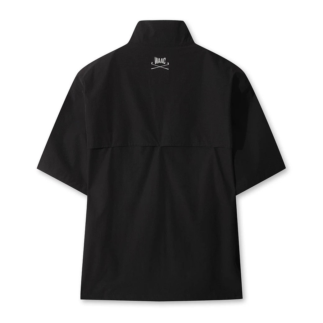 MEN ハーフジップアノラック ブラック