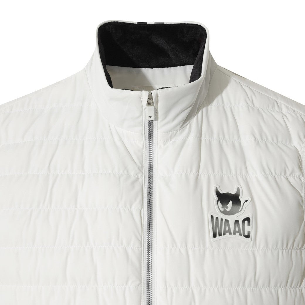 WAAC メンズ【1001】定番ベスト ホワイト MEN パデッドフルジップベスト ホワイト