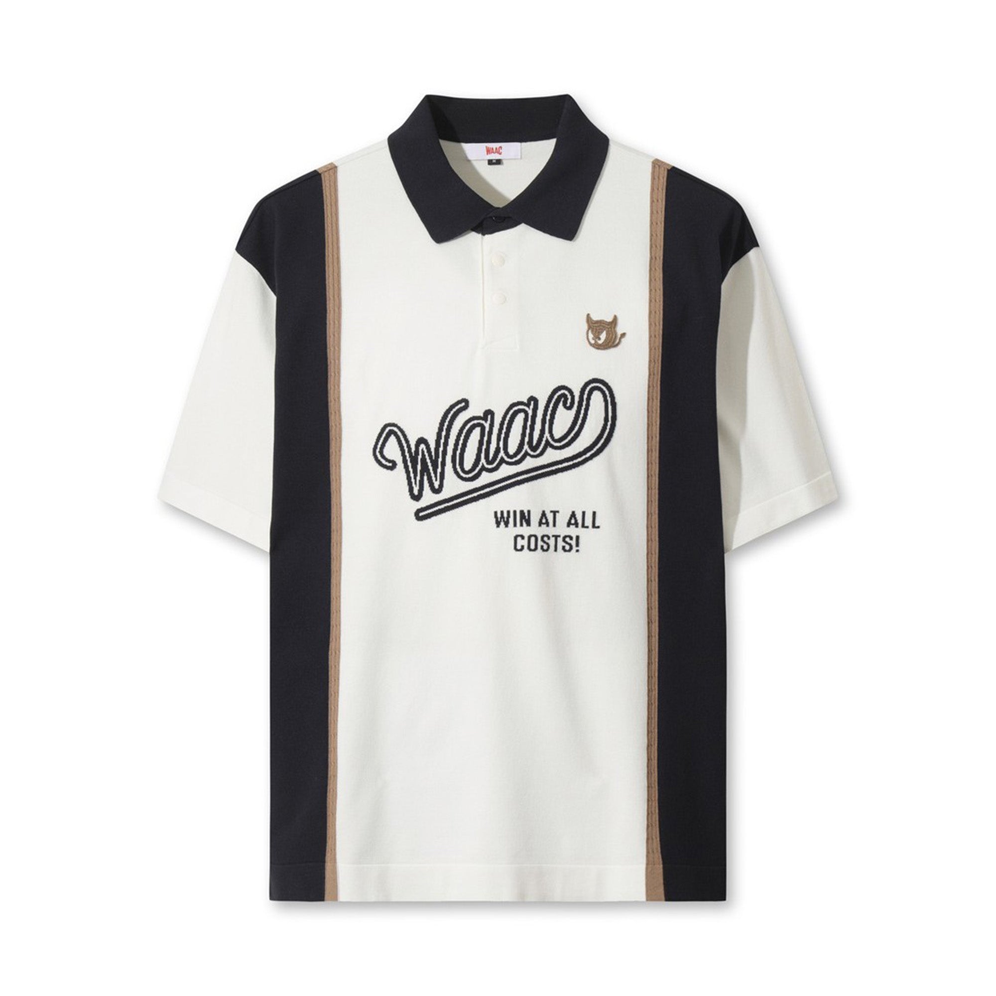 MEN リラックスフィット ニットポロ アイボリー