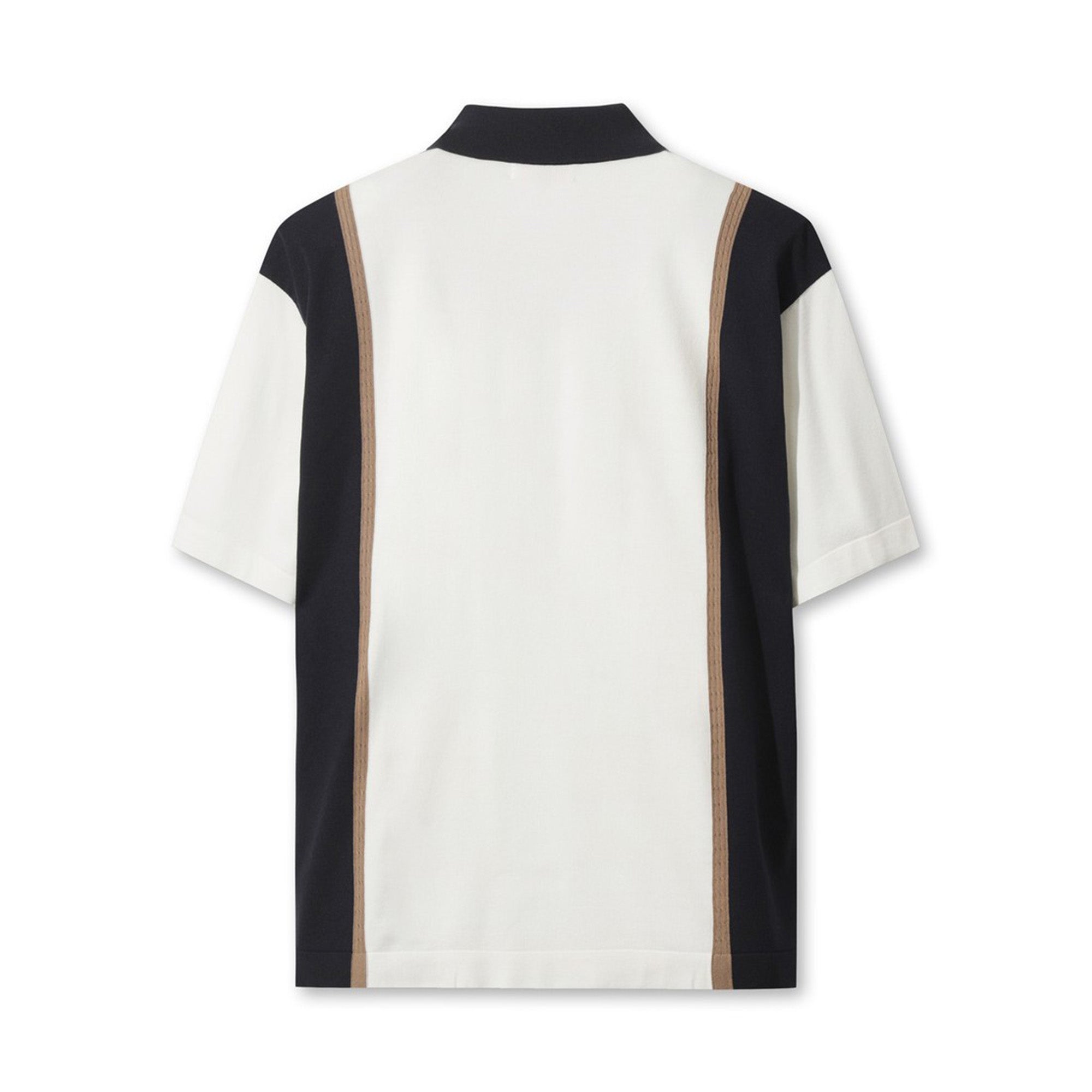 MEN リラックスフィット ニットポロ アイボリー