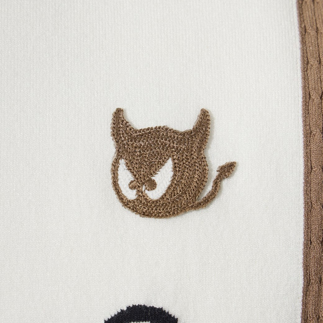 MEN リラックスフィット ニットポロ アイボリー