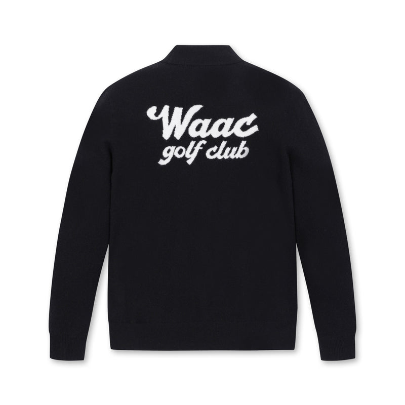 MEN バックロゴタートルネック ブラック