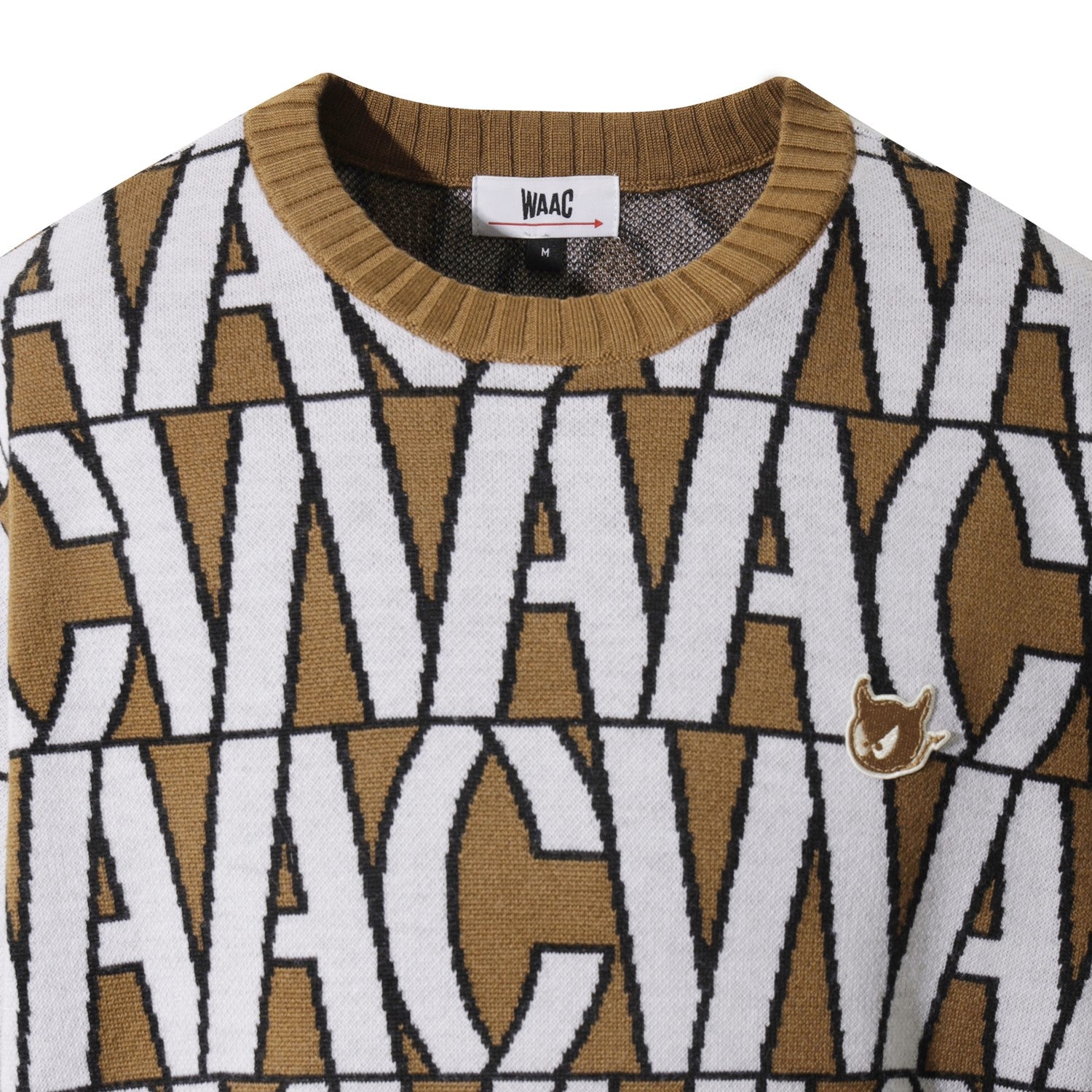 WAAC ワック ロゴ×ロゴマーク　クルーネック　プルオーバー WAAC X JONES】MEN クルーネックスウェット ネイビー