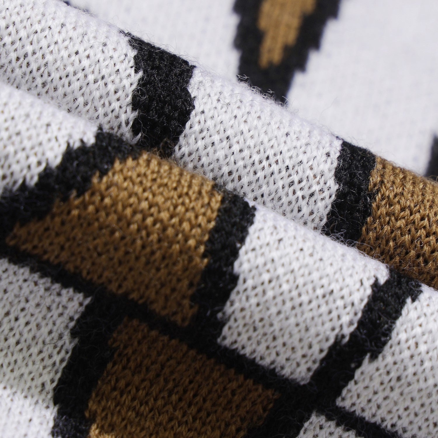 MEN ロゴパターンクルーネックセーター ブラウン