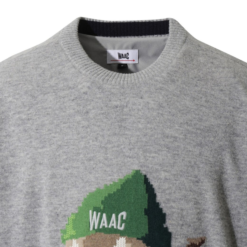 MEN BEANIE WAACKYセーター グレー