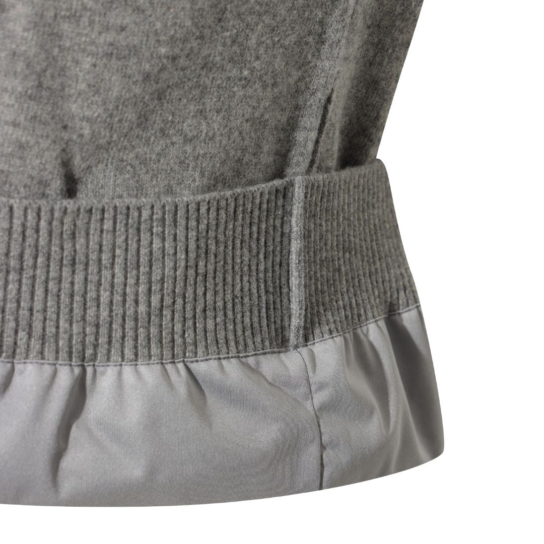 MEN SPACE WAACKY WOOL100 WINDPROOFセーター グレー