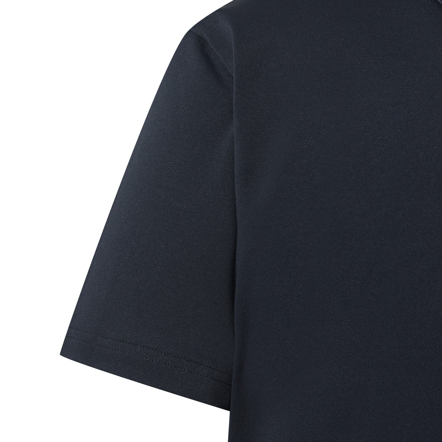 MEN UV バックロゴライン ポロシャツ ネイビー