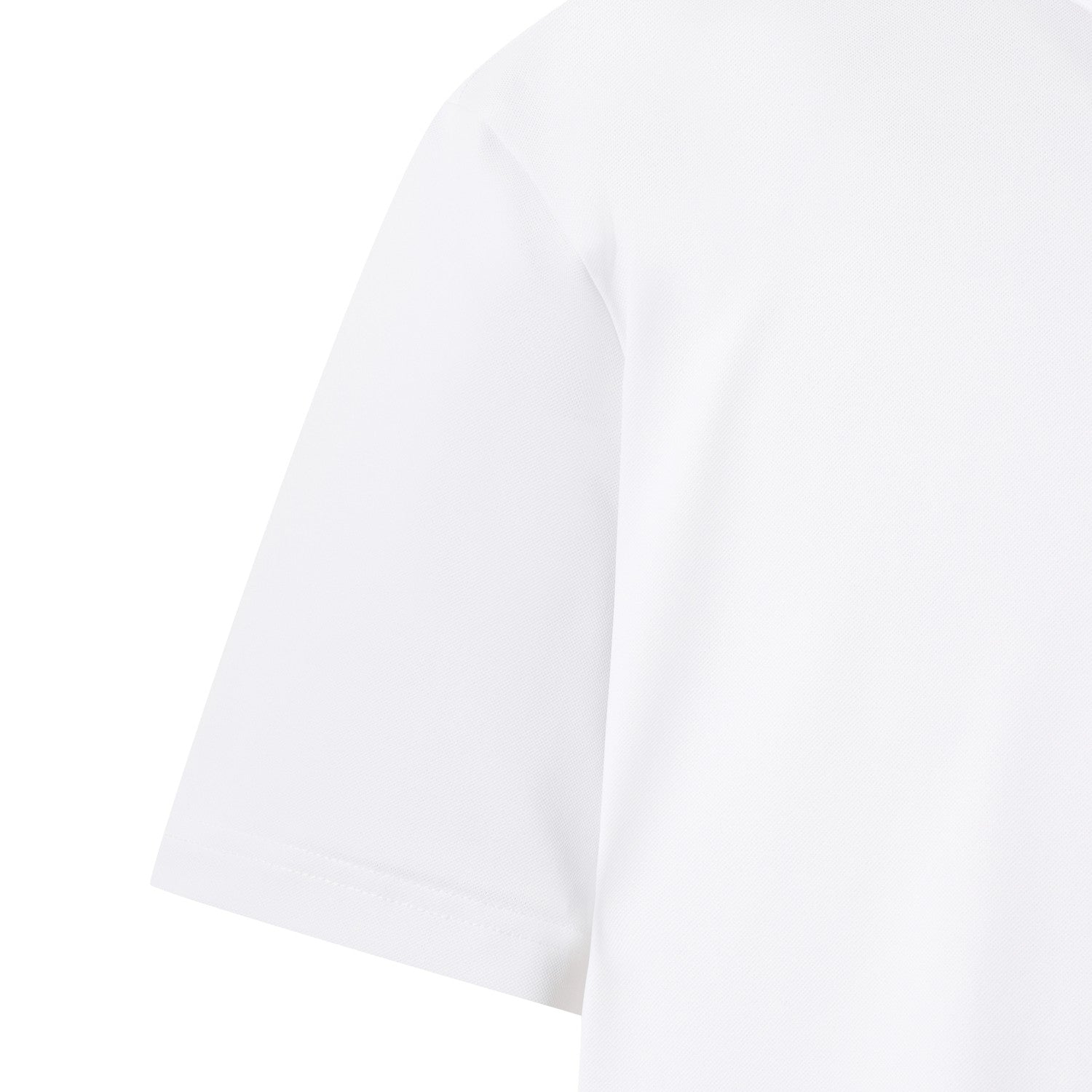 MEN UV バックロゴライン ポロシャツ ホワイト