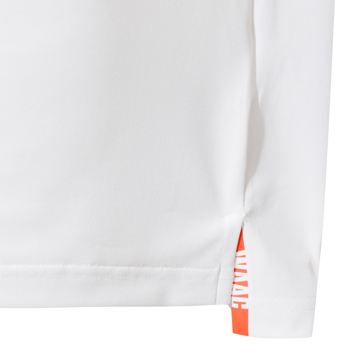 MEN UV バックロゴライン ポロシャツ ホワイト