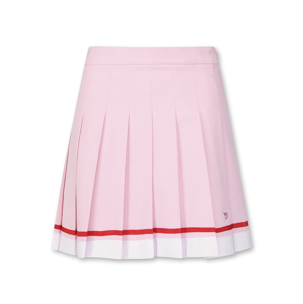 WOMENS ハイウエストフルプリーツキュロットスカート ピンク/072332353
