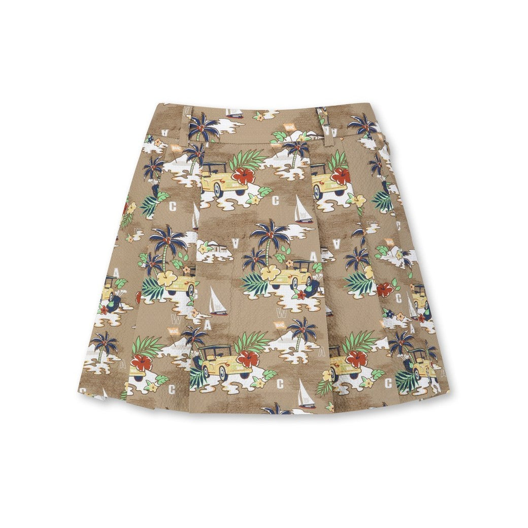 【25SS 新作】WOMEN リゾートパターンスカート ベージュ