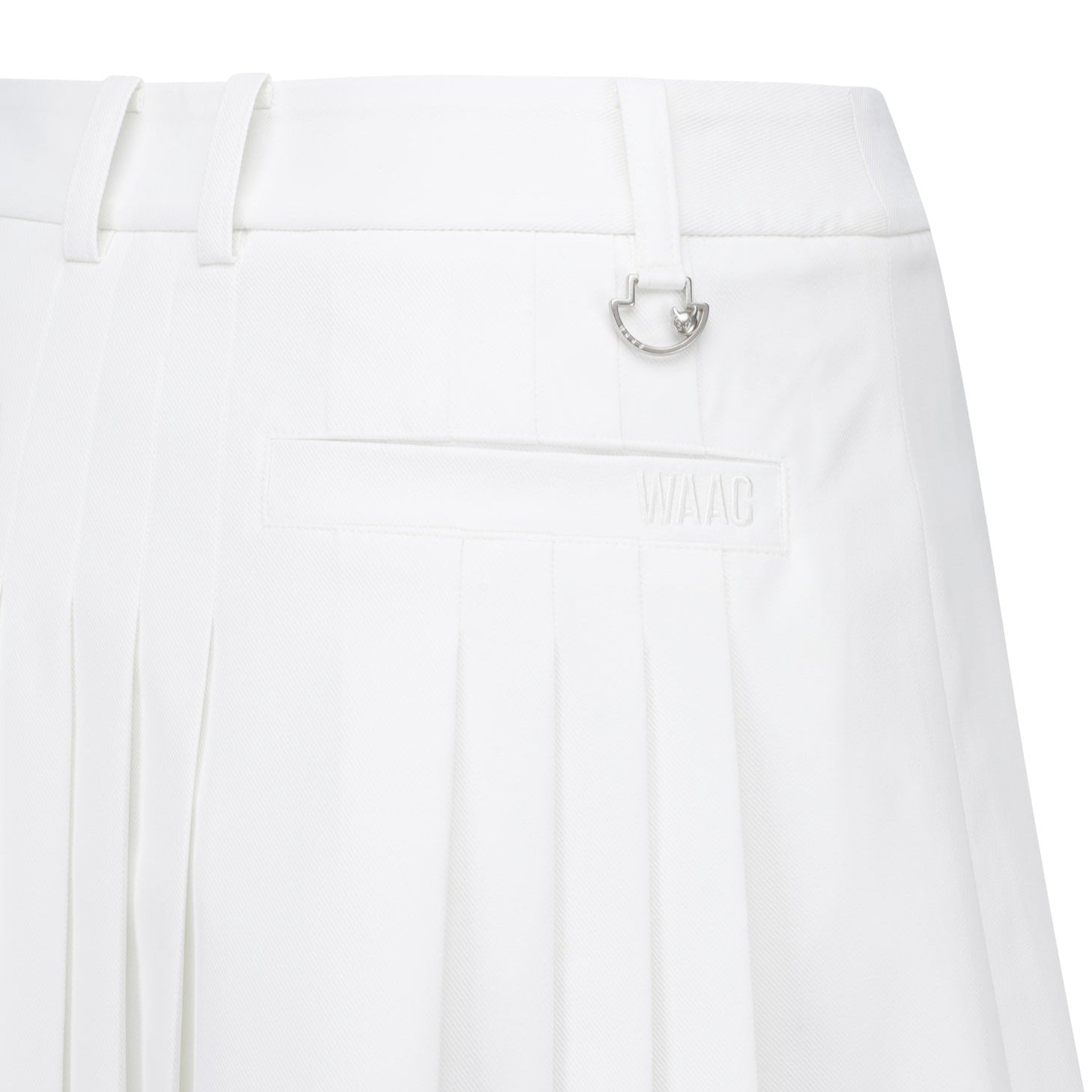 【24SS 新作 / 一部店舗限定】WOMENS カラーテーププリーツスカート ホワイト/072342352