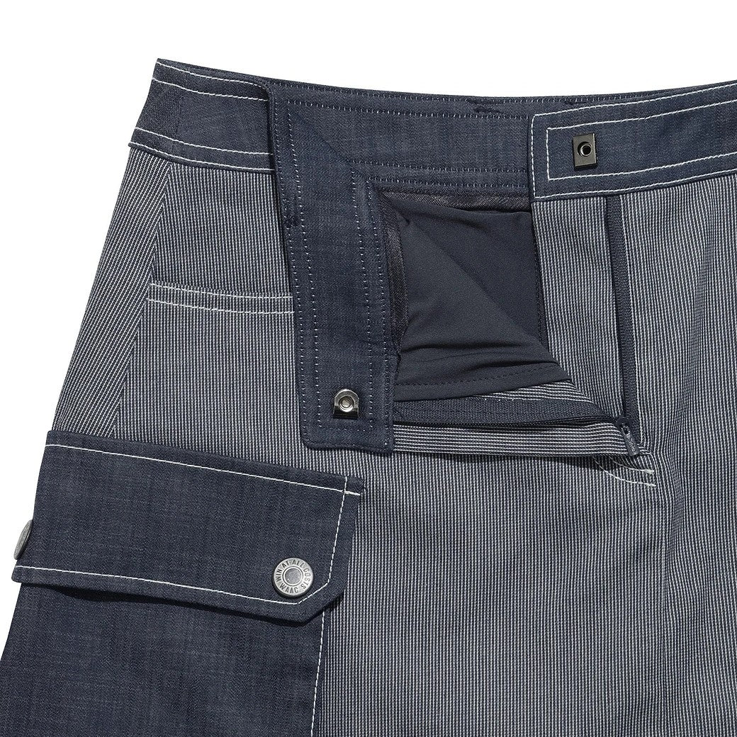 WOMEN カーゴデニムスカート ネイビー