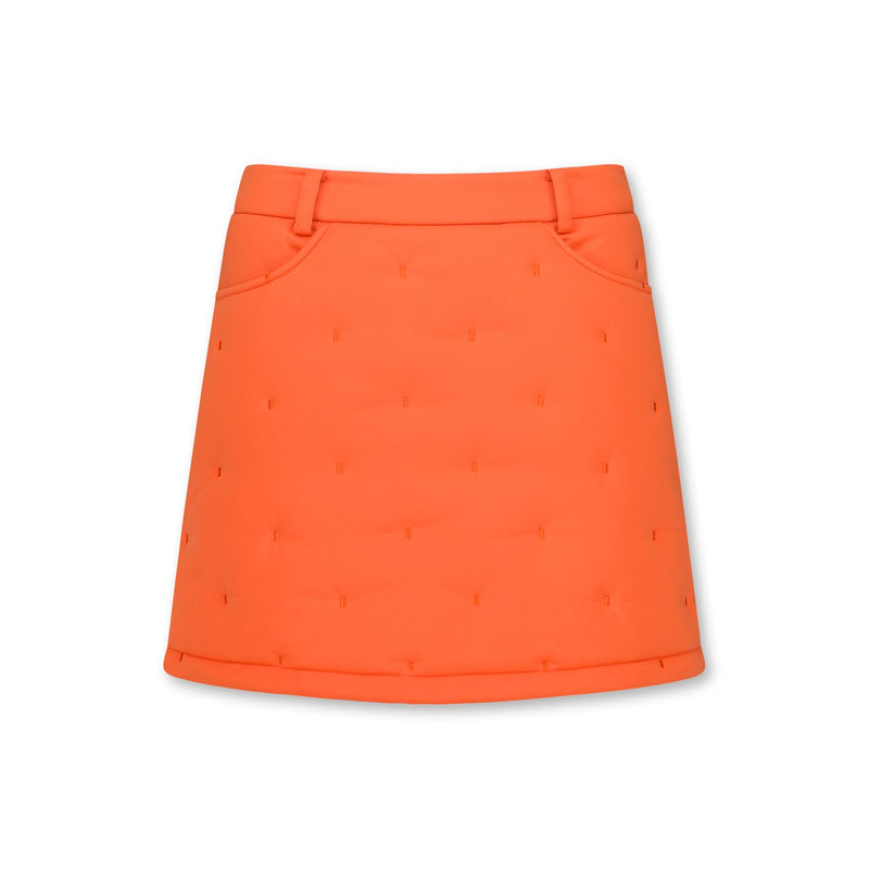 WOMEN Aライン中綿スカート オレンジ