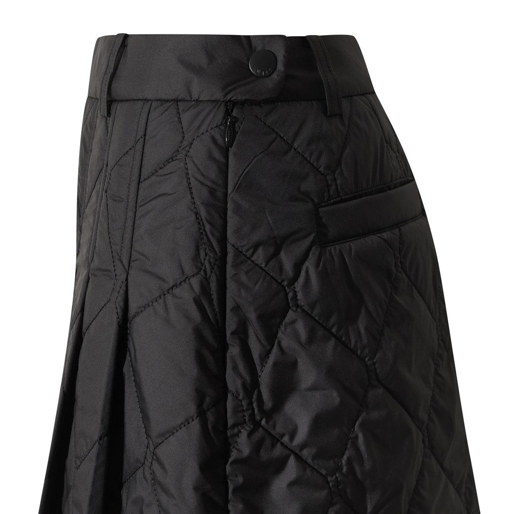 WAAC ワック 2wayスカート 中綿キルティング ブラック 新品未使用 WOMEN キルティングラップスカート ブラック