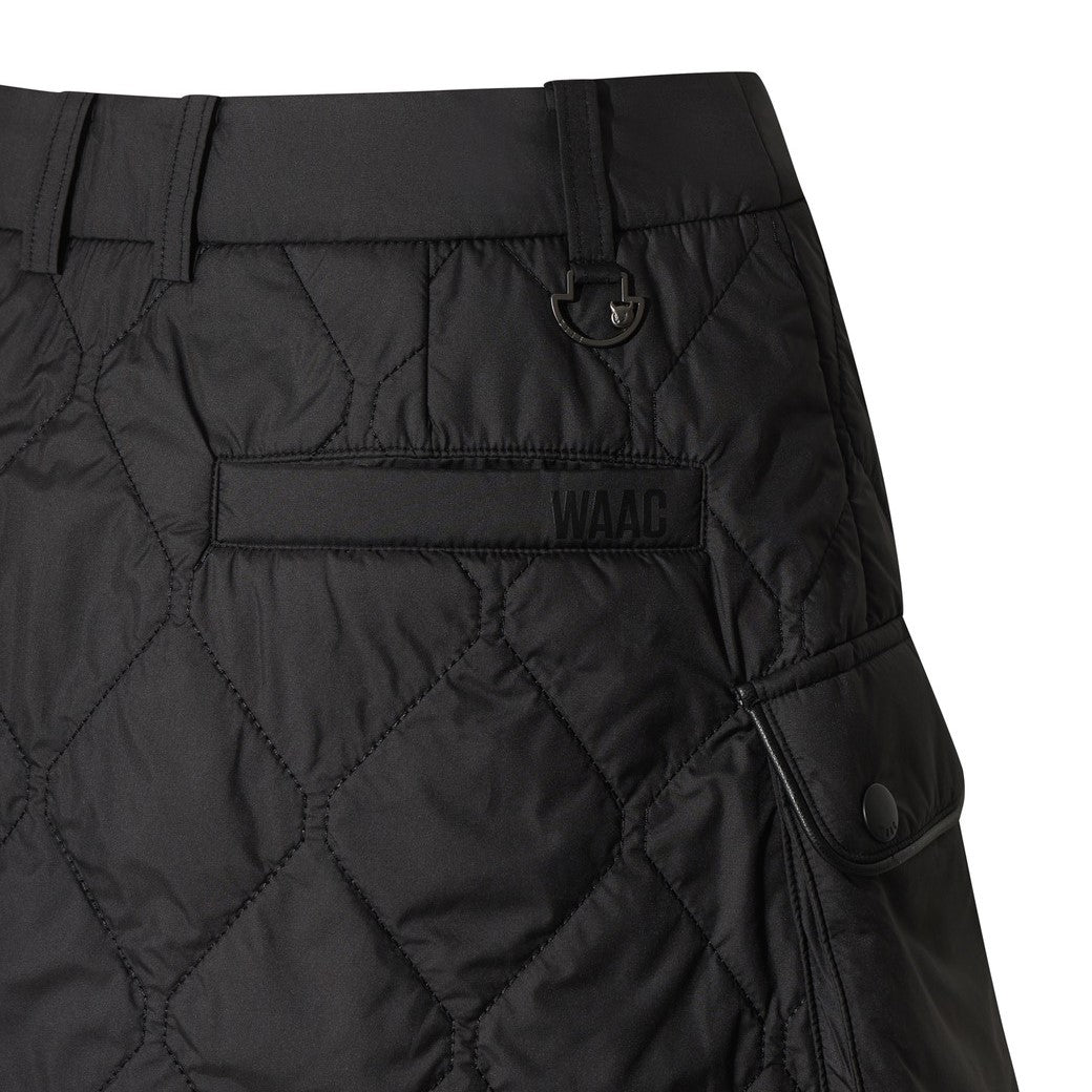 WOMEN キルティングラップスカート ブラック