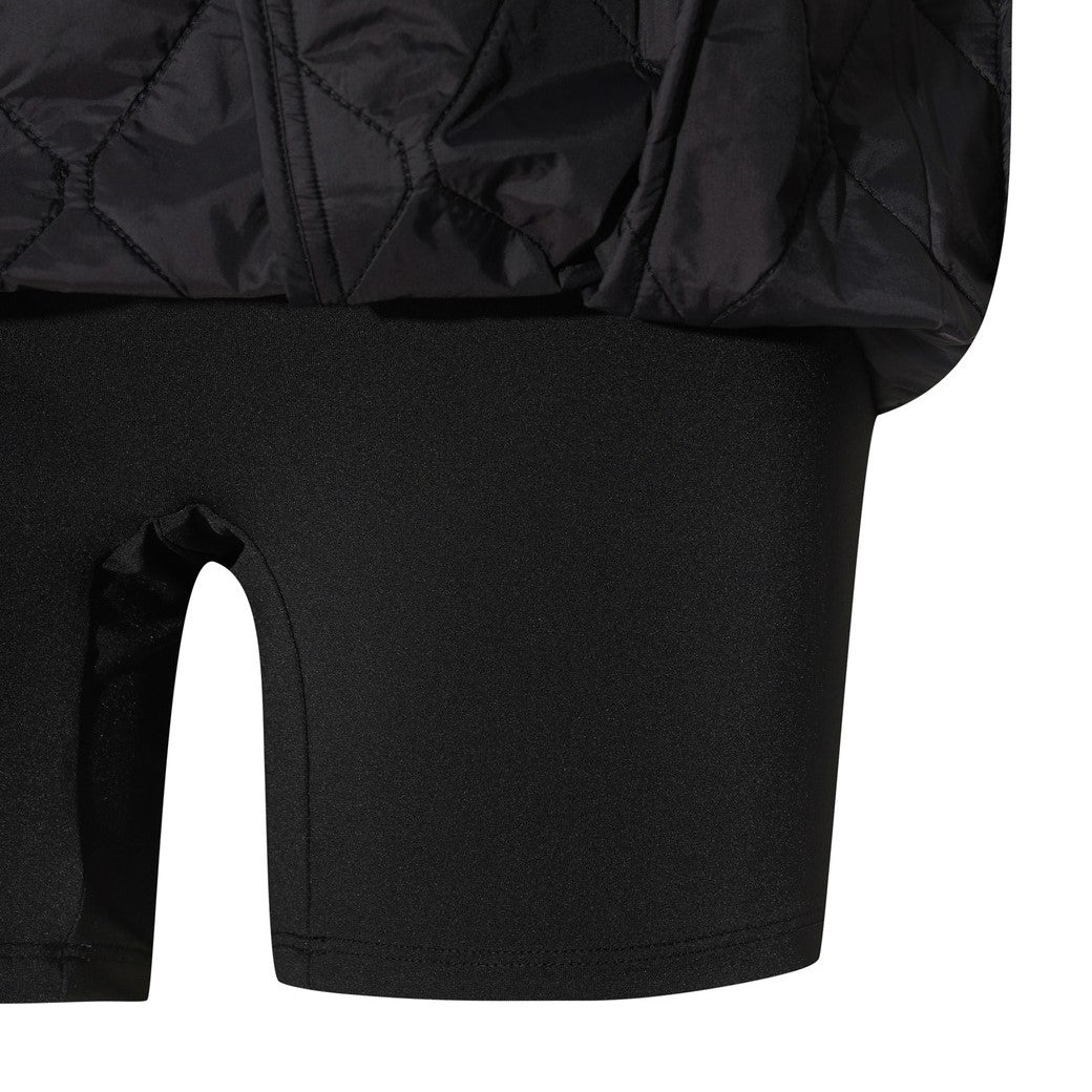 WOMEN キルティングラップスカート ブラック