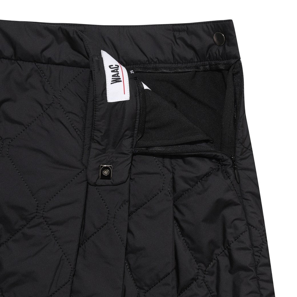 WOMEN キルティングラップスカート ブラック