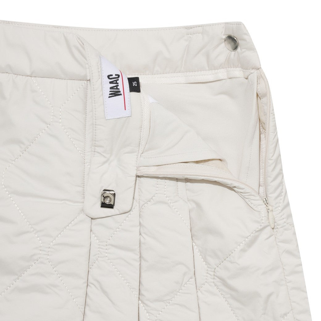 WOMEN キルティングラップスカート アイボリー