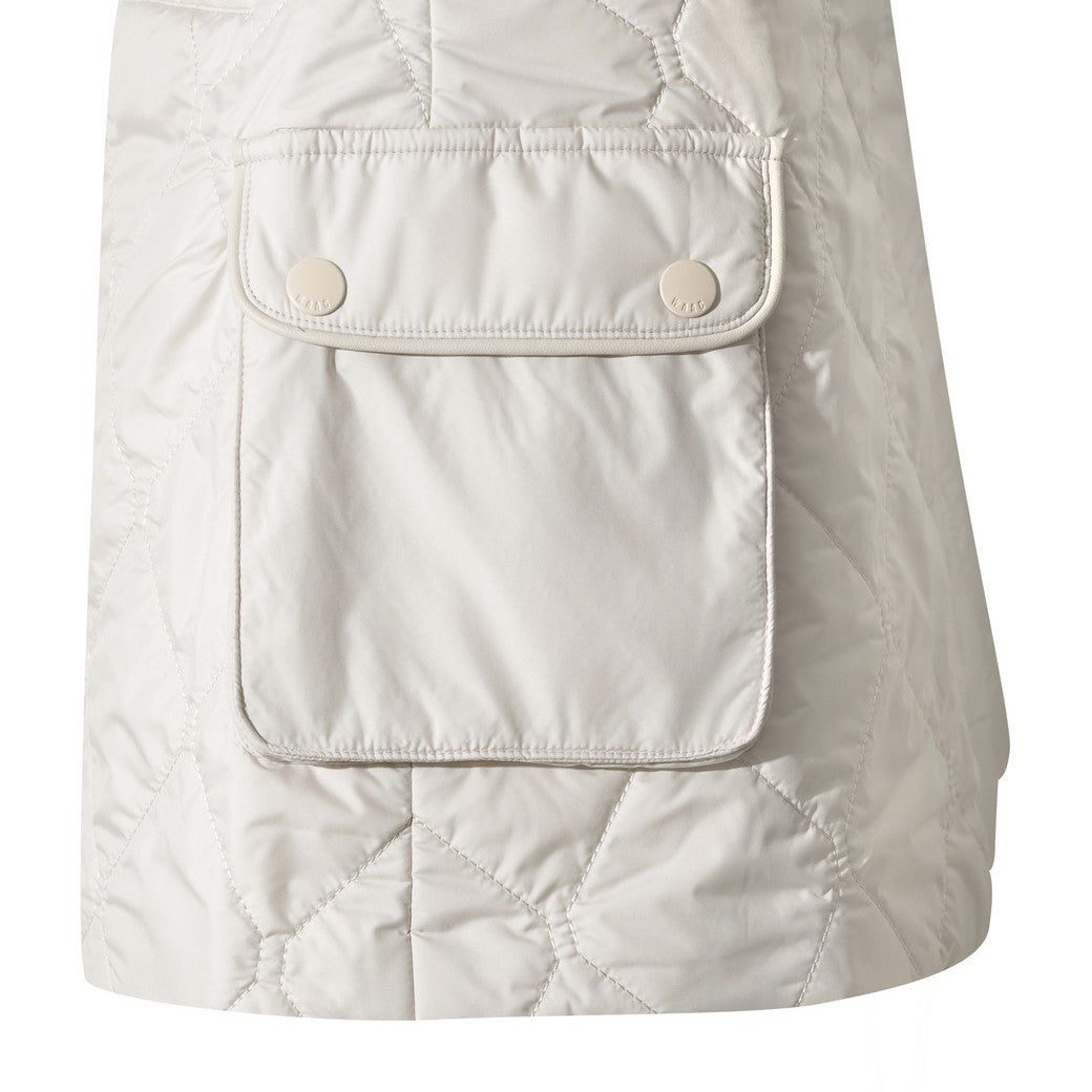 WOMEN キルティングラップスカート アイボリー