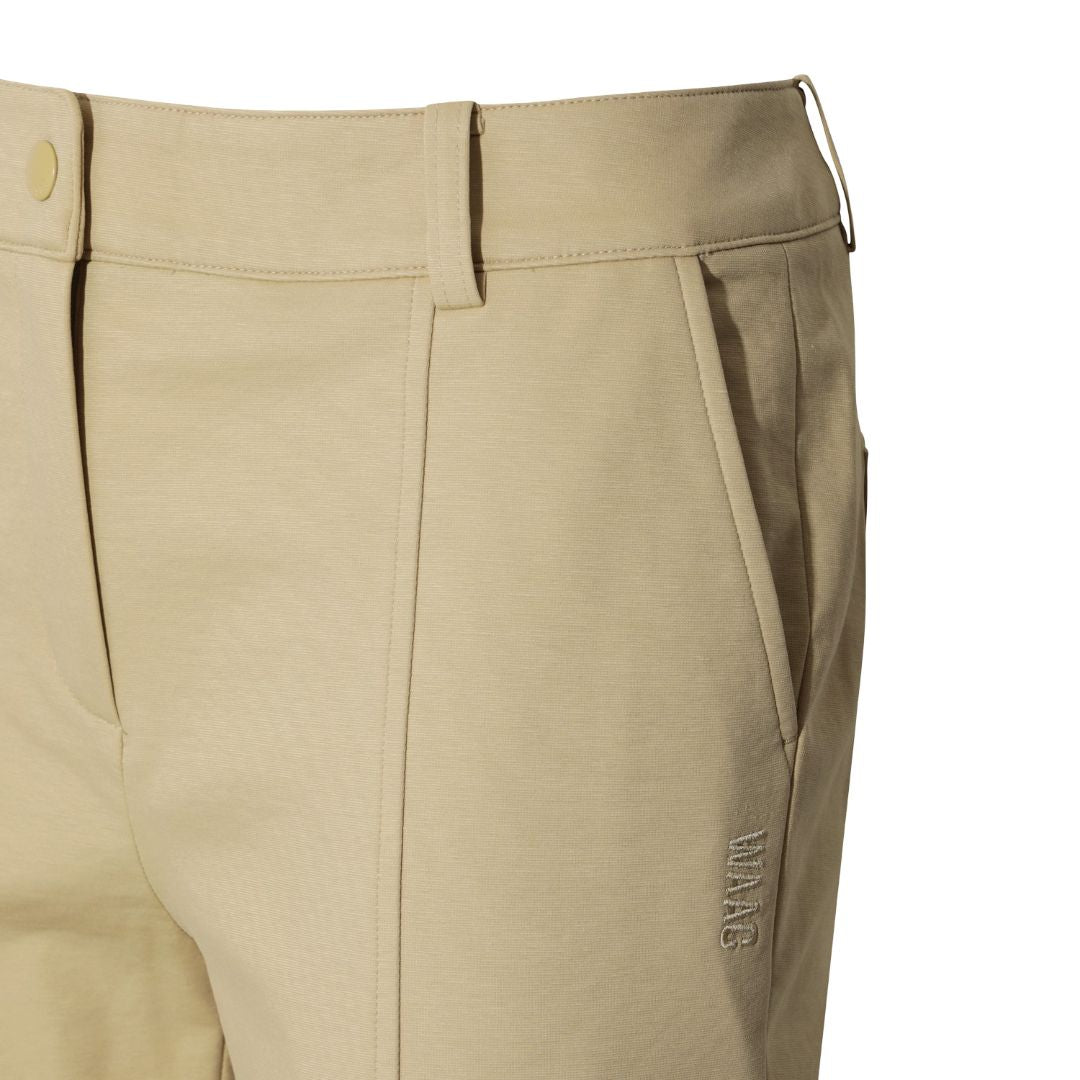 WOMEN スリムカット ストレッチパンツ ベージュ