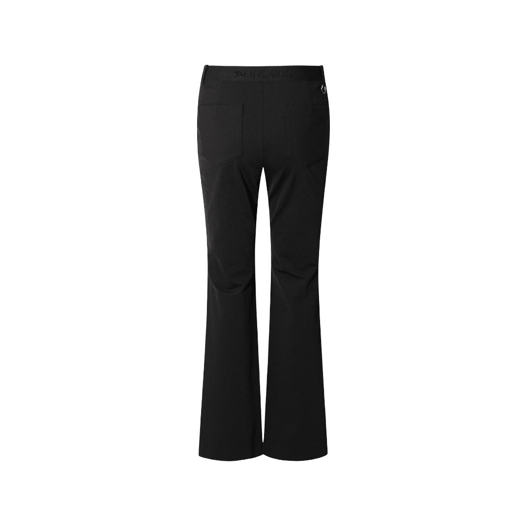 WOMEN スリムカット ストレッチパンツ ブラック
