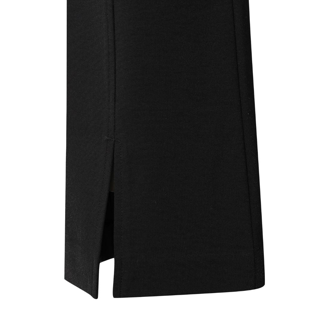WOMEN スリムカット ストレッチパンツ ブラック