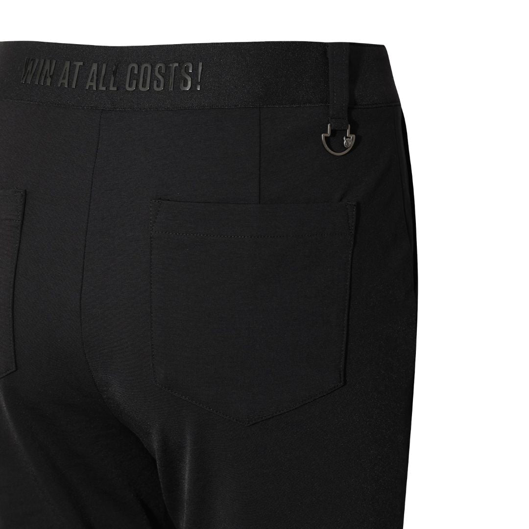 WOMEN スリムカット ストレッチパンツ ブラック